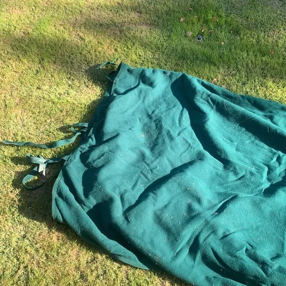 XL Horse Fleece Green Sheet Blanket - Picture 2 of 6
